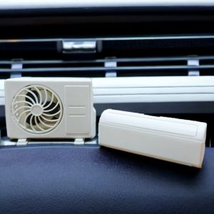 AC design Solar-Powered Car Air freshner with a built-in Perfume Diffuser